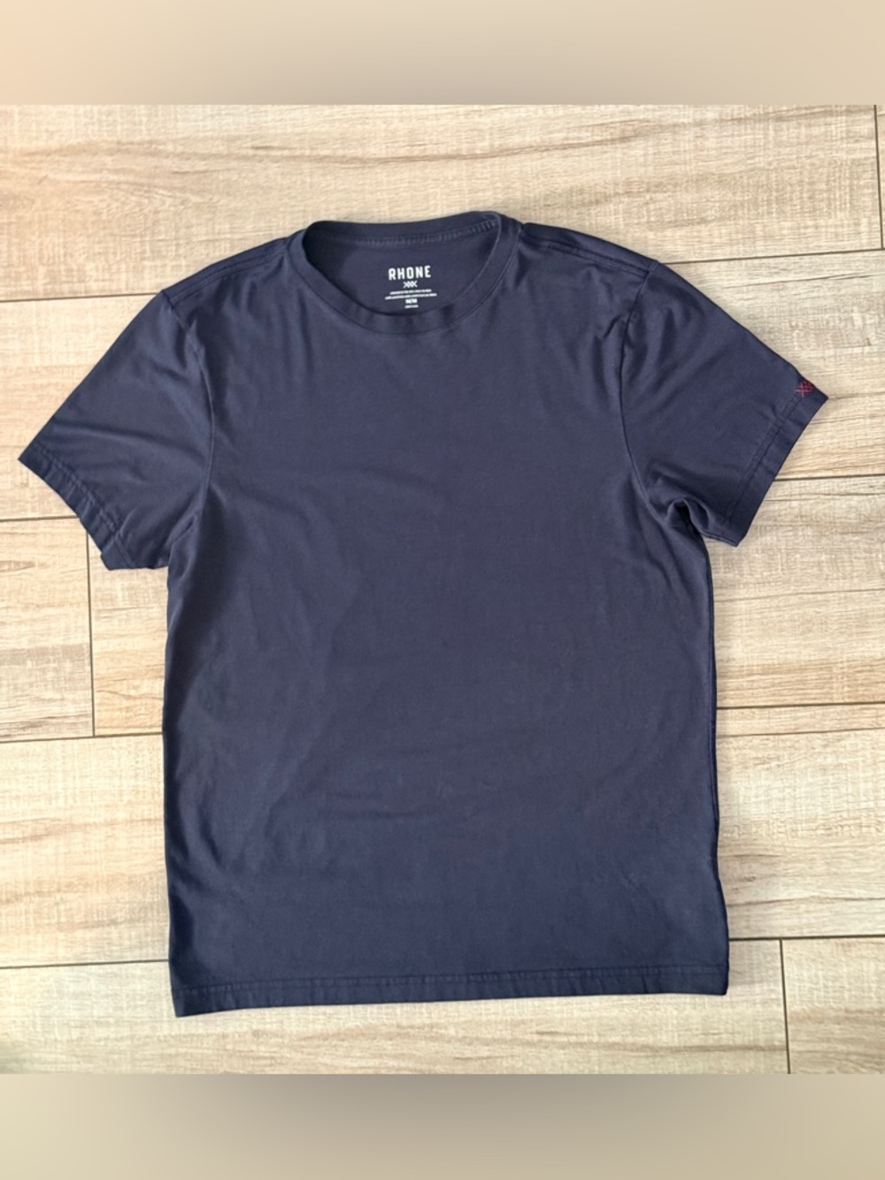 Rhone Reign Short Sleeve T-Shirt - Navy Blue - Size Medium